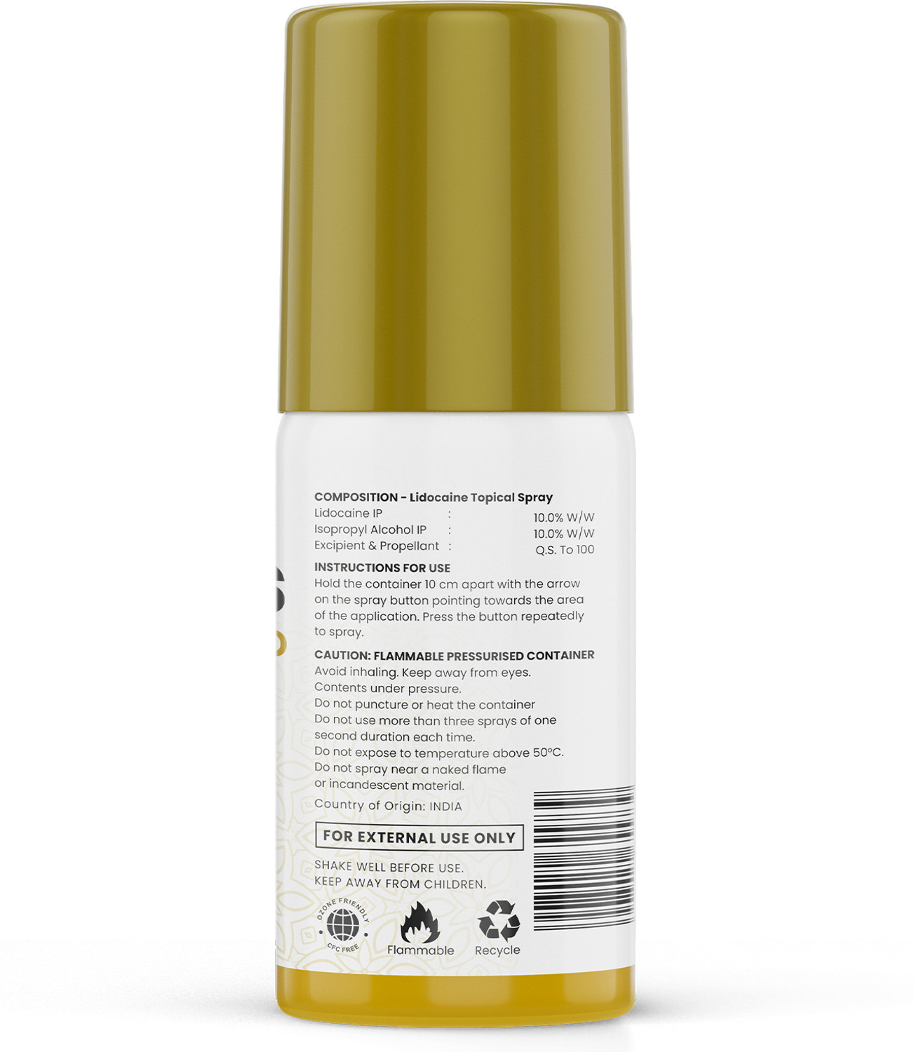 Image of myUpchar Urjas Gold Topical delay spray for men (20 g)
