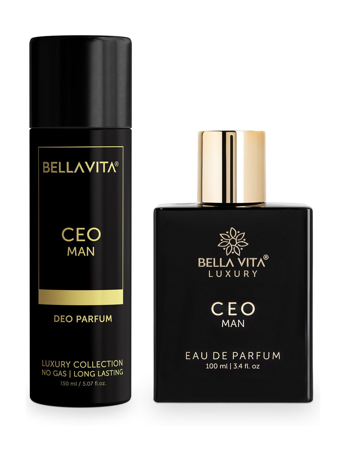 BELLAVITA CEO Men Deodorant & Perfume Combo Tonka & Agarwood - Image 1