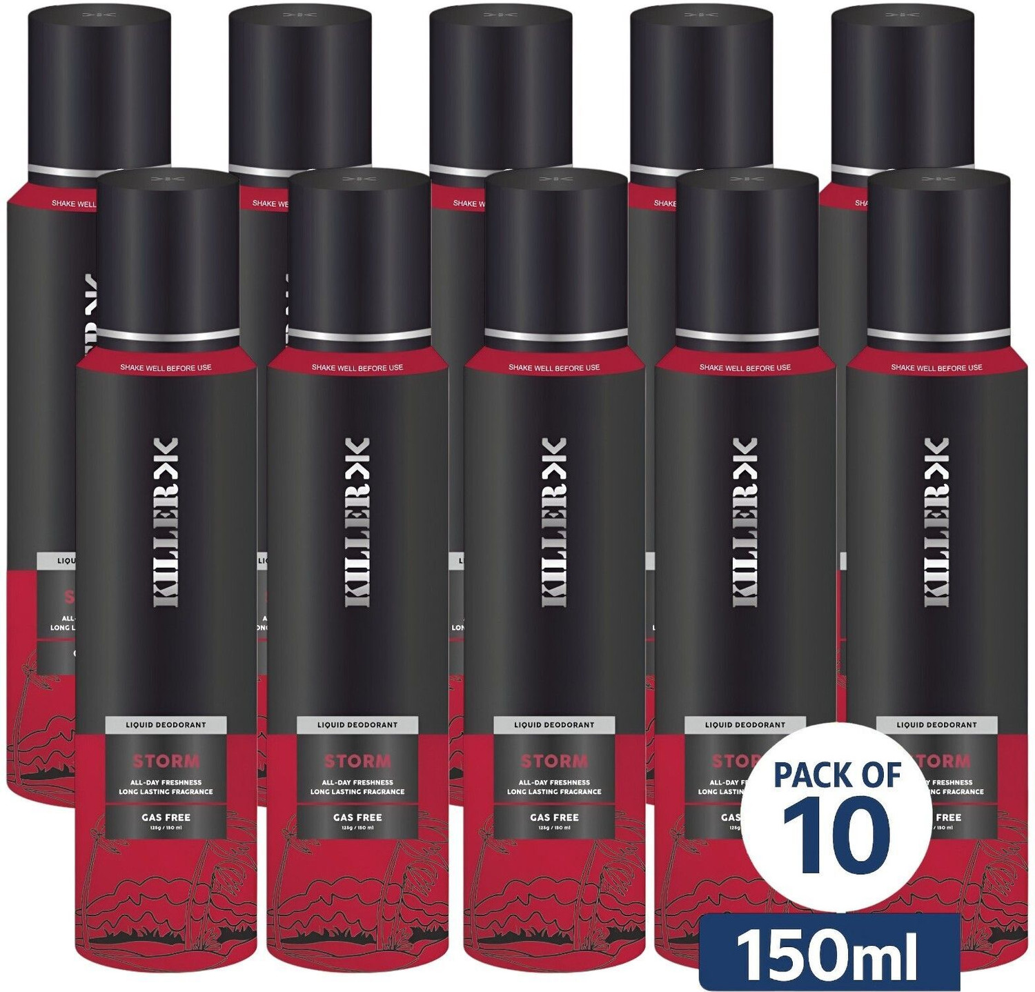 KILLER Strom Liquid Deodorant 150 ml - Image 1