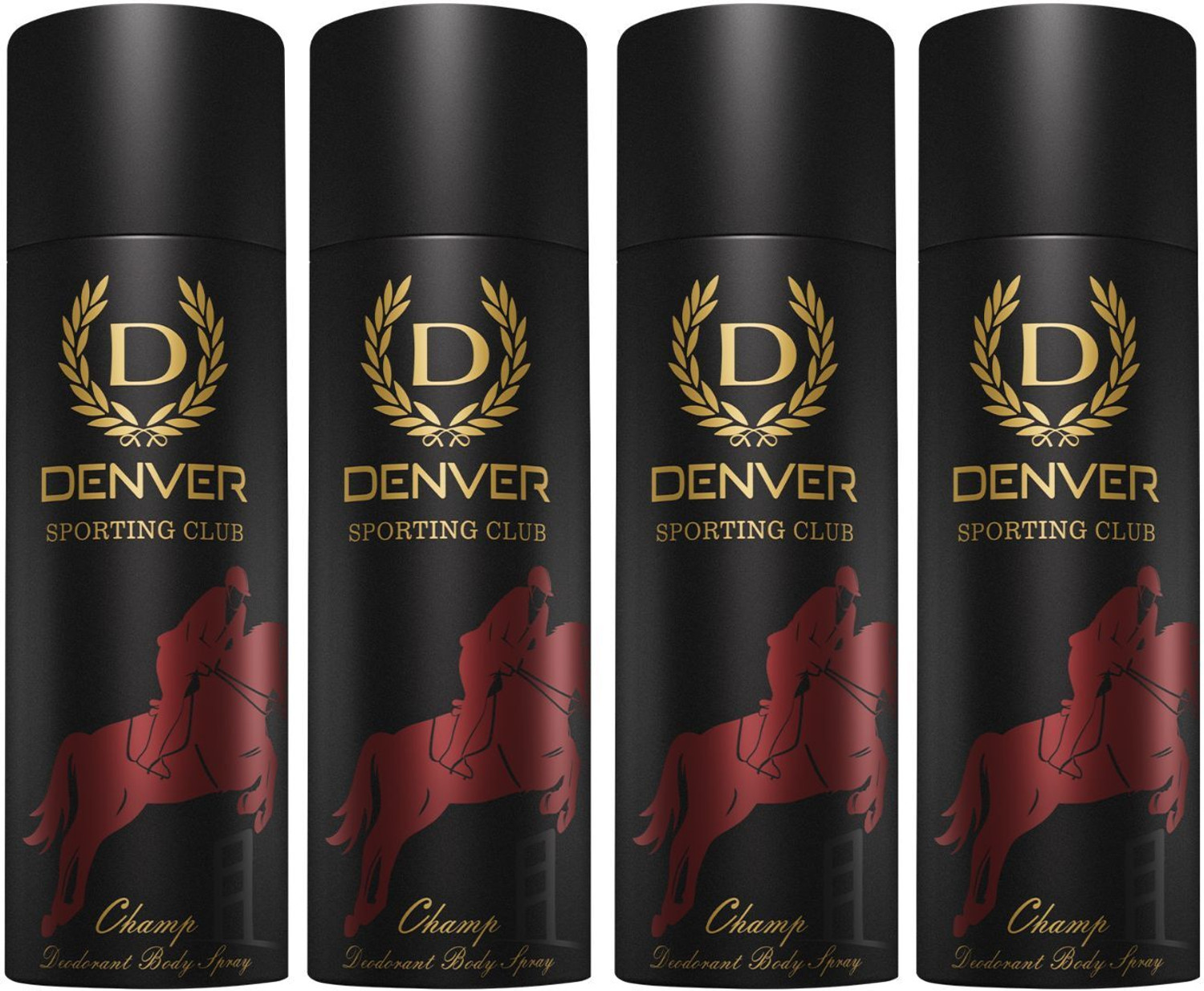 Image of DENVER HAMILTON Deodorant Spray - For Men Provides 24-hour odor protection Body Spray - For Men (50 ml, Pack of 4)