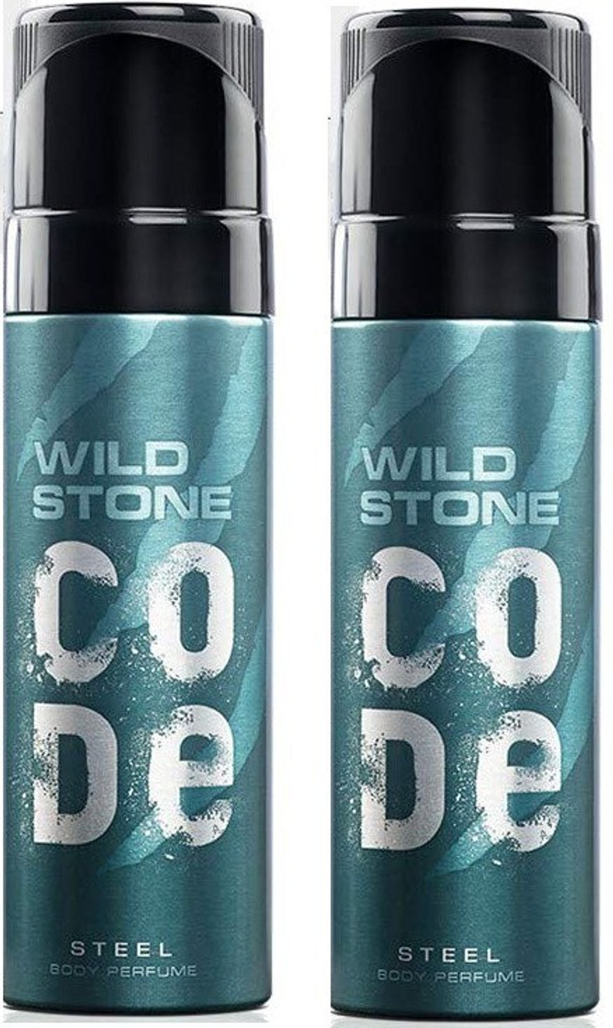 Image of Wild Stone Code Steel Combo 120 ml each Perfume Body Spray - For Men (240 ml, Pack of 2)