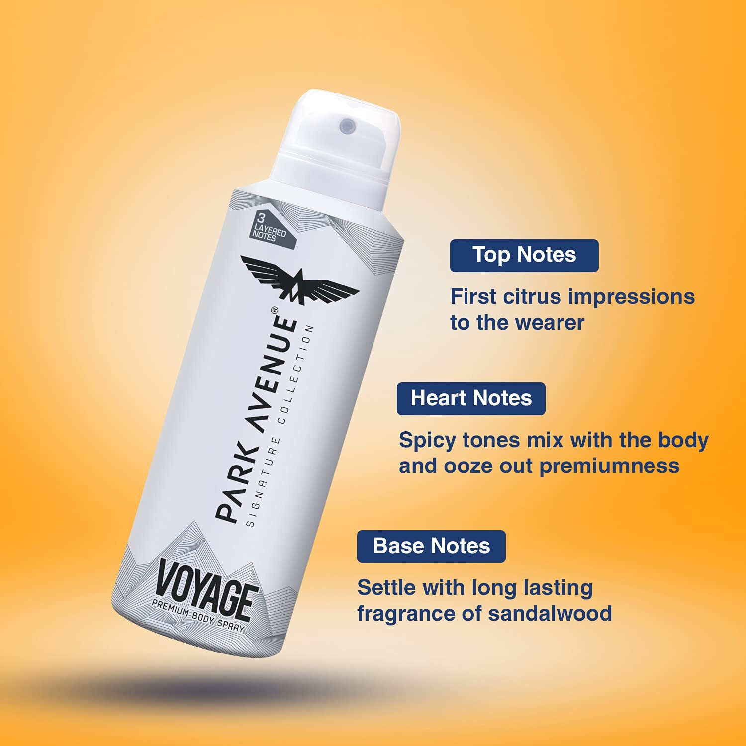 Image of PARK AVENUE Signature Collection Voyage Premium Body Spray 150ML Body Spray - For Men (150 ml)