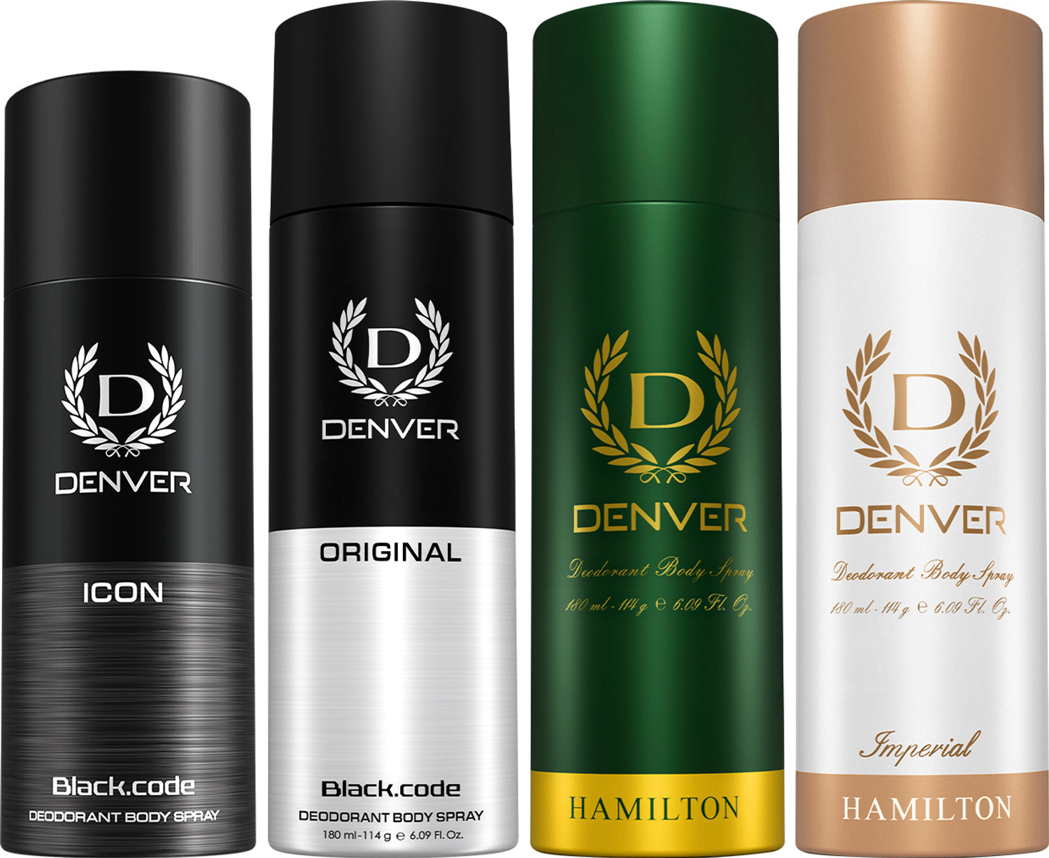 Image of DENVER Honour,Pride |Long Lasting|Provides 24hour odor protection Deodorant Spray - For Men (50 ml, Pack of 4)