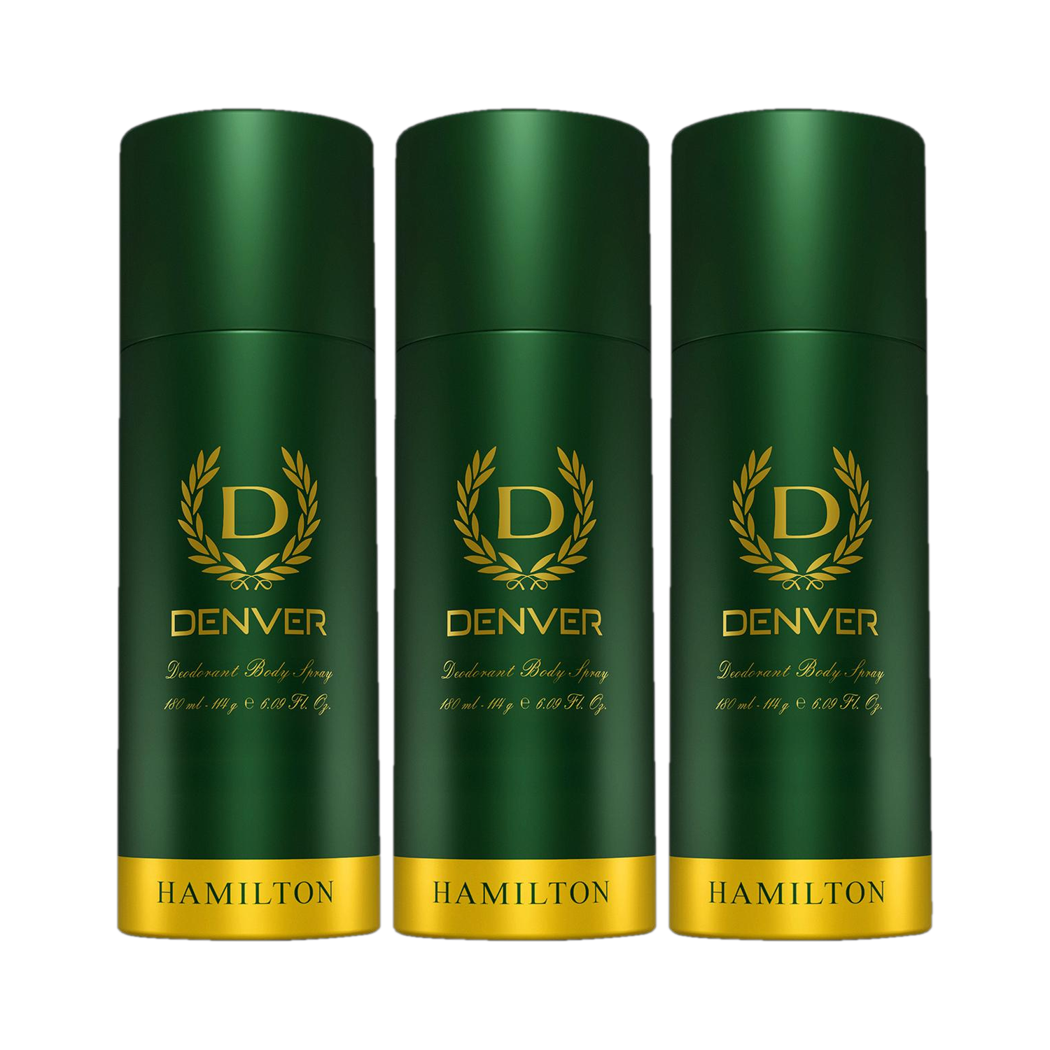 Image of DENVER HAMILTON Deodorant Spray - For Men Provides 24-hour odor protection Body Spray - For Men (50 ml, Pack of 4)