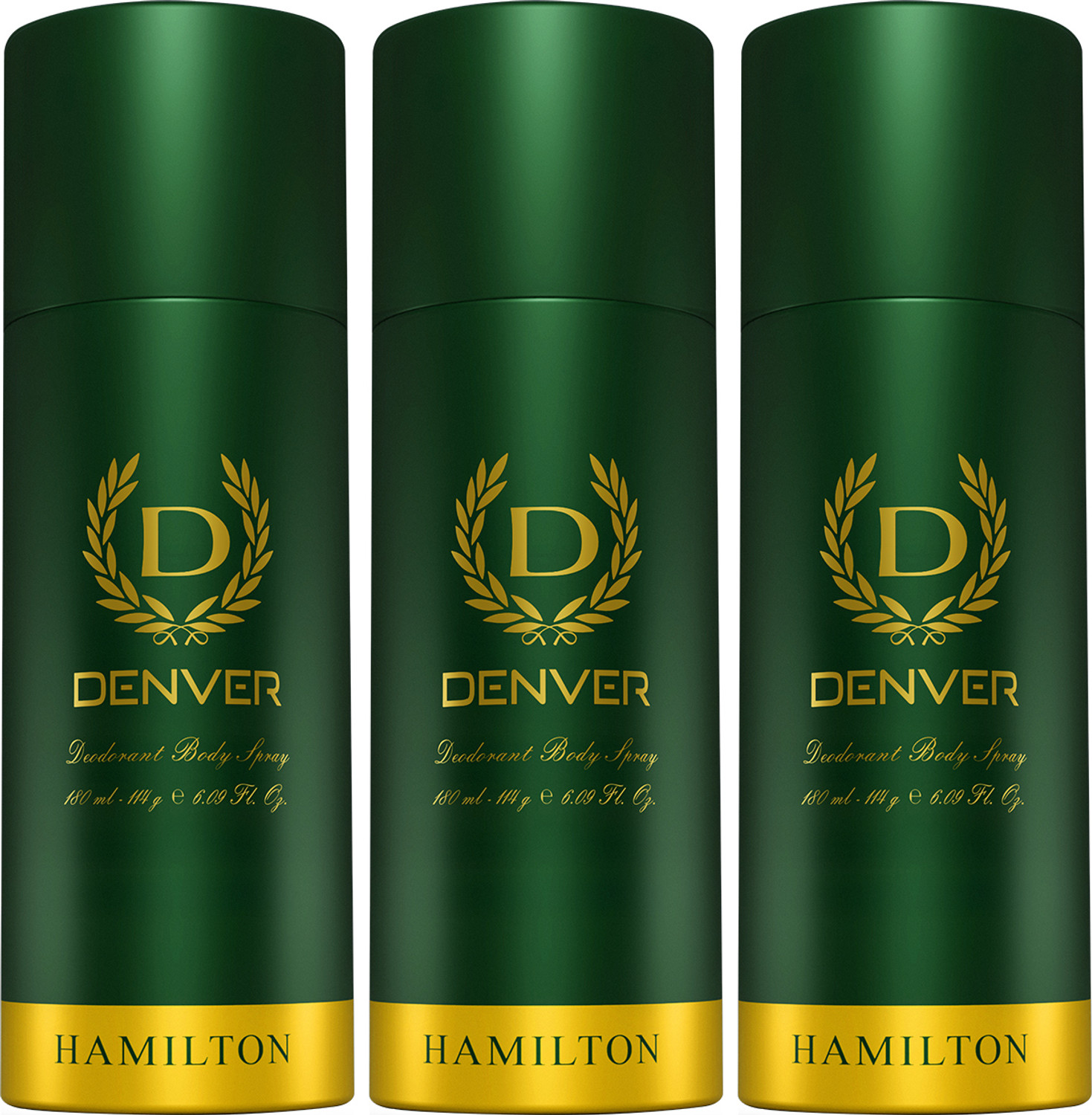 Image of DENVER HAMILTON Deodorant Spray - For Men Provides 24-hour odor protection Body Spray - For Men (50 ml, Pack of 4)