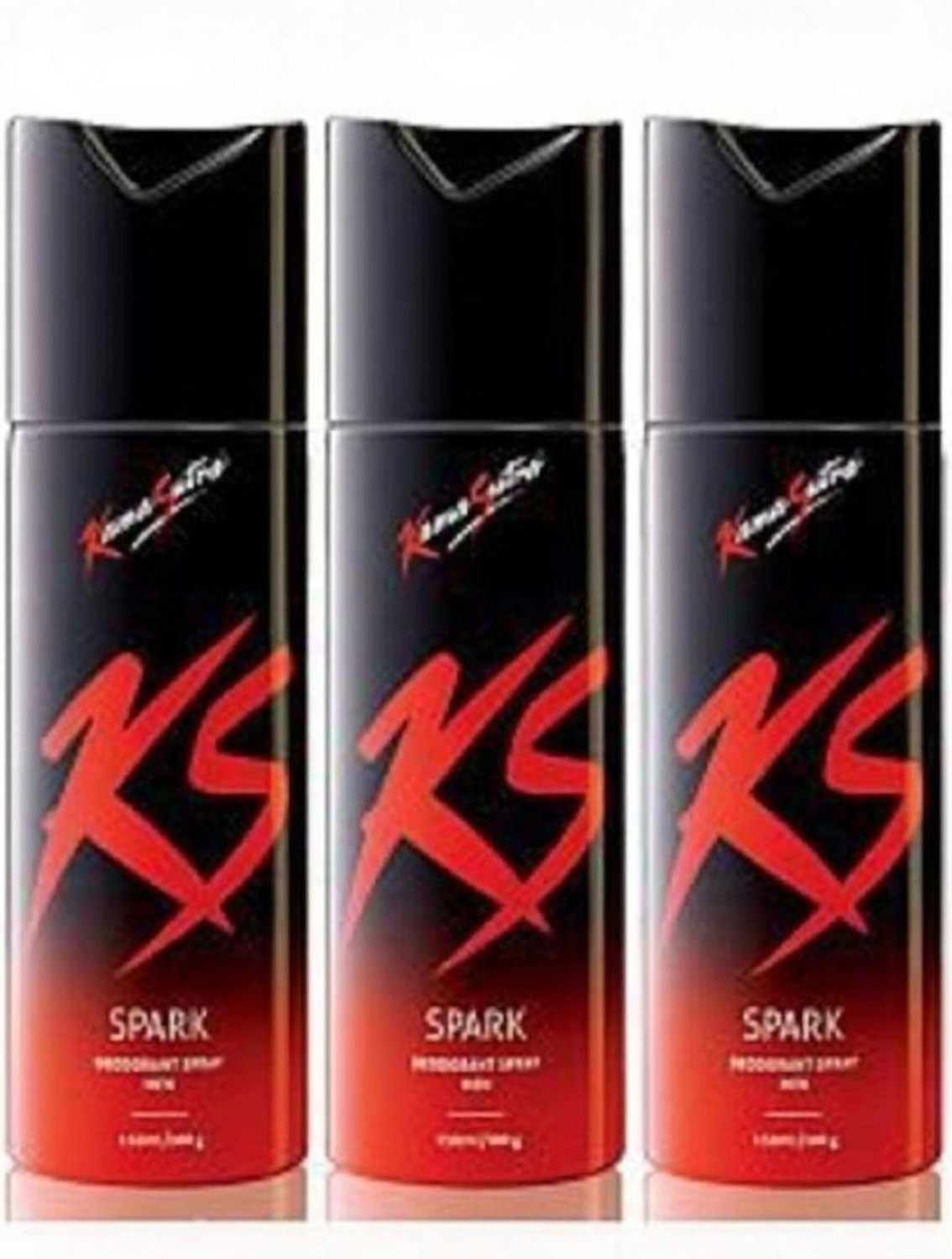 KS Spark 3 Deodorant Spray, 450 ml, Pack of 3 · 450 ml (1.35 L total) - Image 1