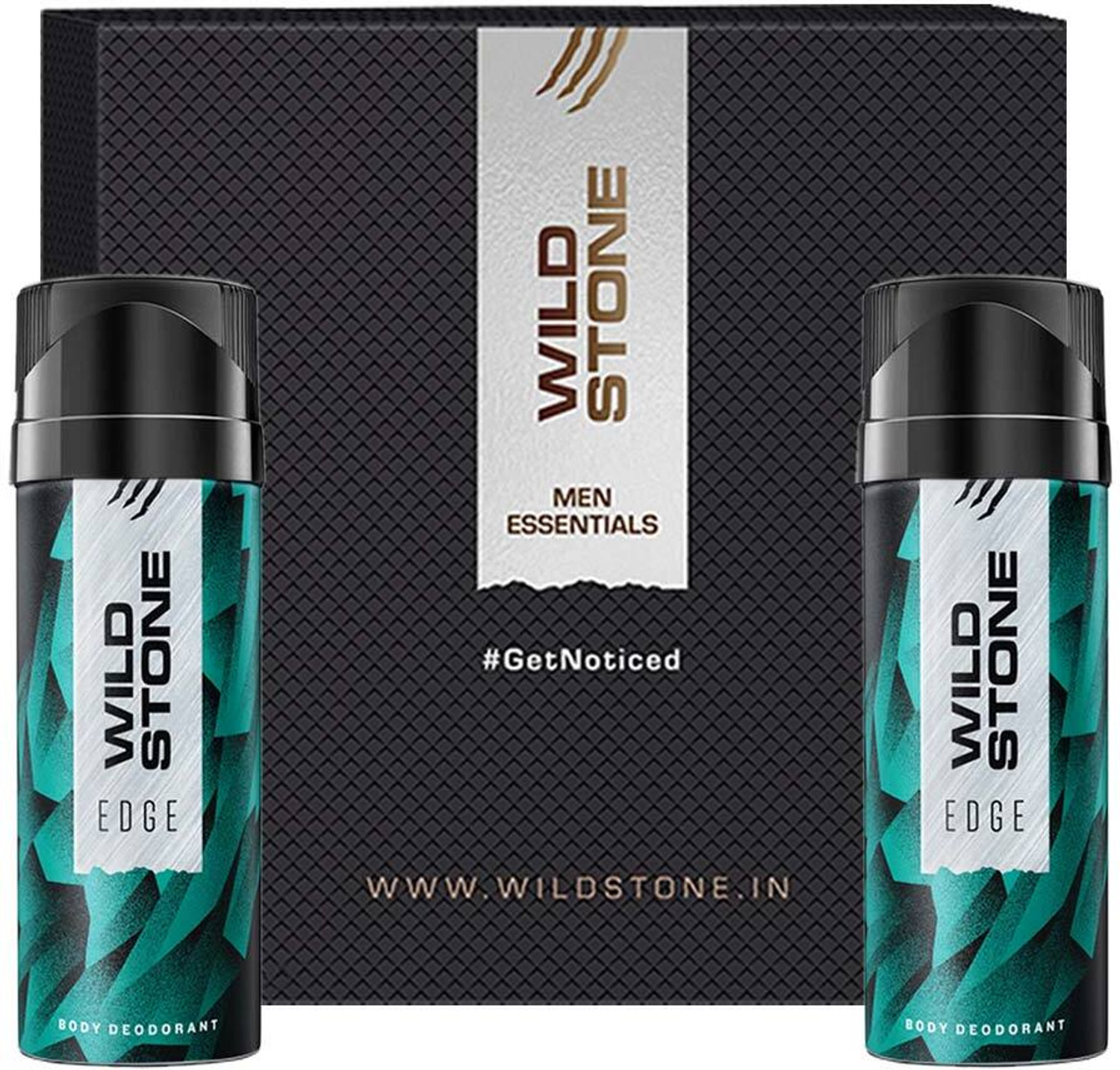 Wild Stone Edge Deodorant, 2x150ml, Beige - Image 1