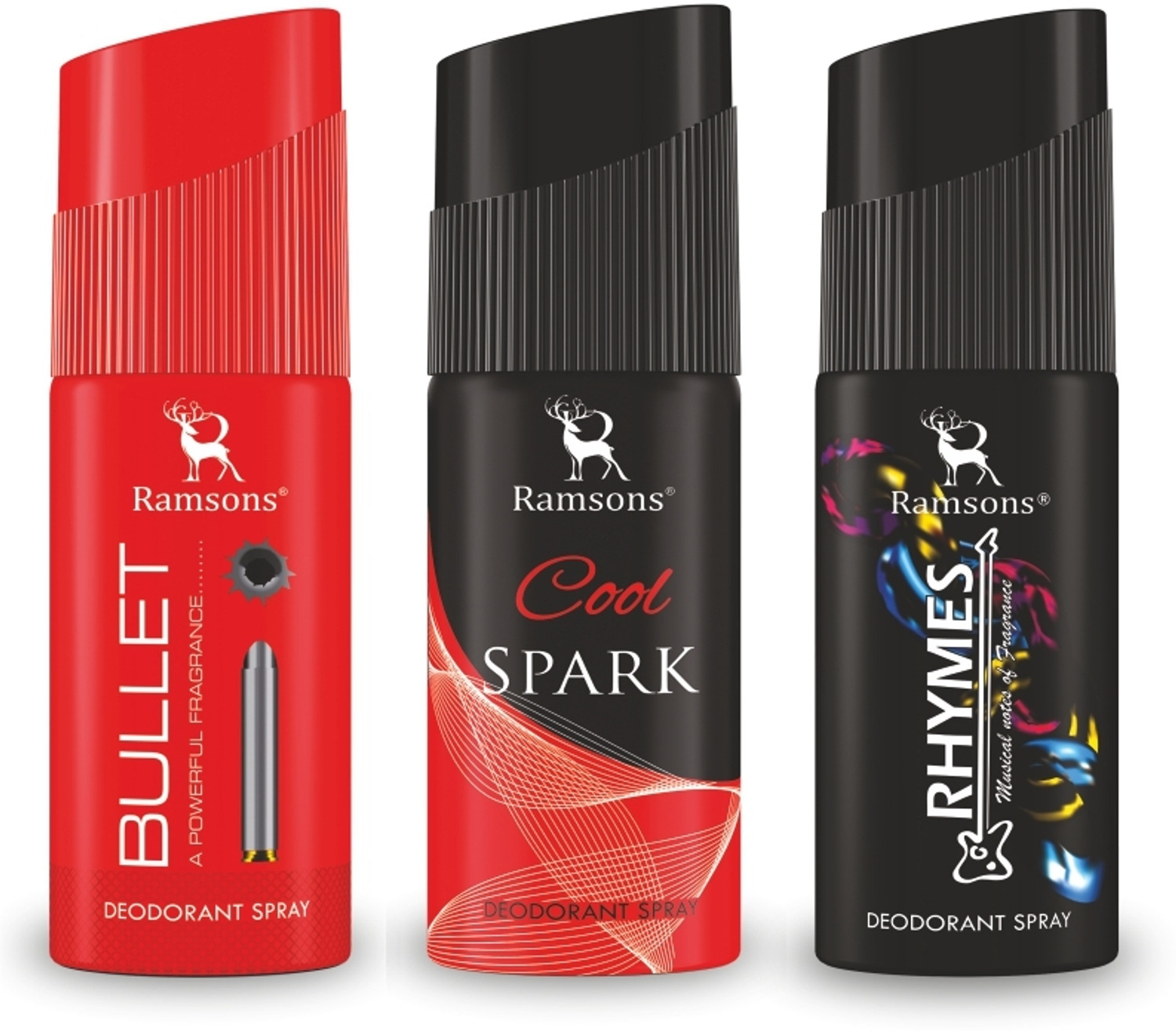 Image of RAMSONS Cool Spark, La Opale, Once more & Red ZX Deodorant Combo - Pack of 4(40ml x 4) Deodorant Spray - For Men & Women (160 ml, Pack of 4)