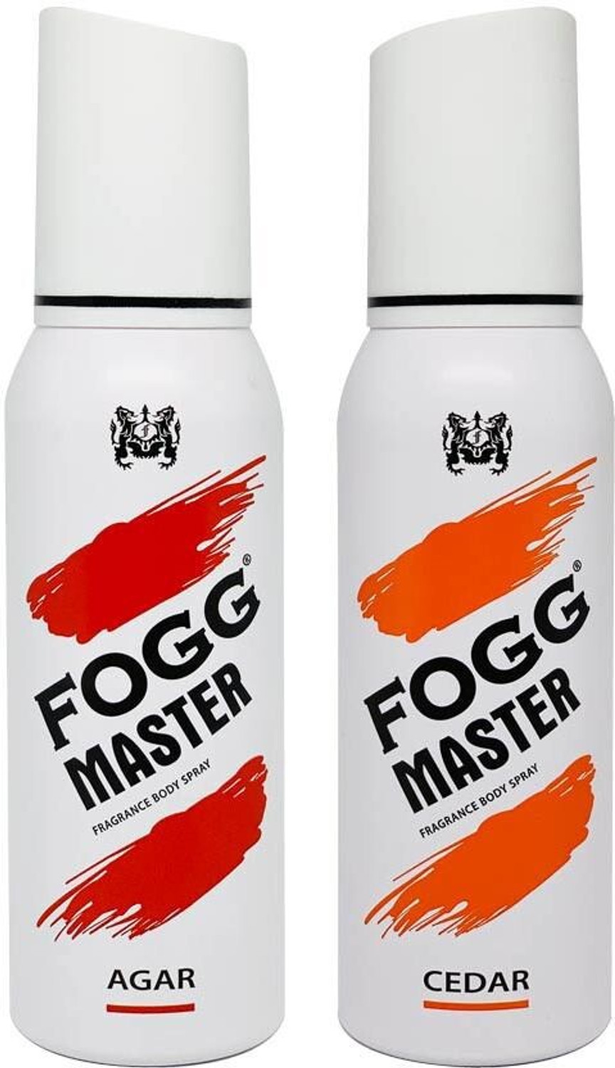 Image of FOGG Master Cedar And Master Agar Deodrant Body Spray - For Men & Women (240 ml, Pack of 2)