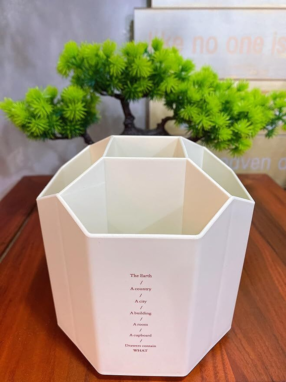 Flipkart.com CHAHITU 5 Compartment Plastic Pen Stand - Image 1