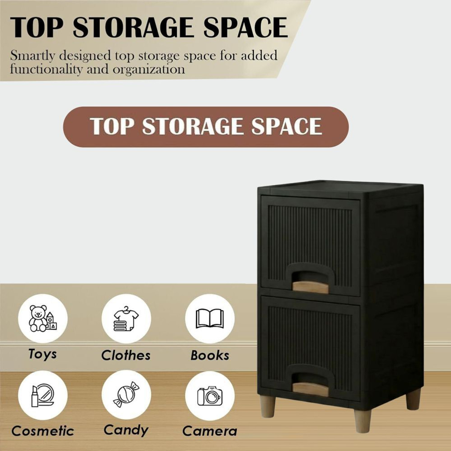 Image of MAXTID 5 Layer Blue Elegant Storage Box for Hospital Equipment and Supplies Plastic Free Standing Cabinet (Finish Color - blue, Door Type- Frameless Sliding, DIY(Do-It-Yourself))