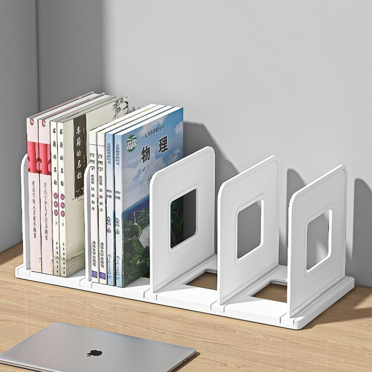 Image of Shivom 1 Compartments plastic Document File Tray Organizer / Office Desk Paper Holder / Multi-Tier Plastic File Rack for Home & Office (White)