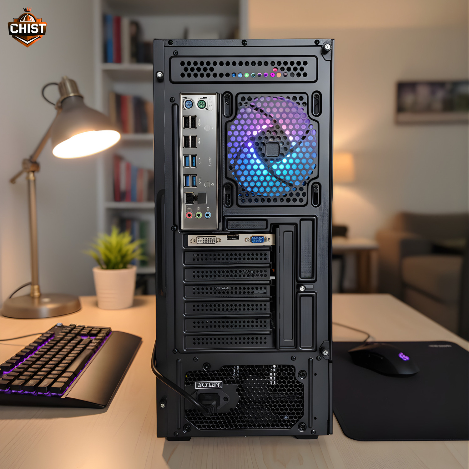 Image of chist Core i7 (16 GB / 512 GB / Windows 10) Assembled Desktop Computer (24 inch Display)