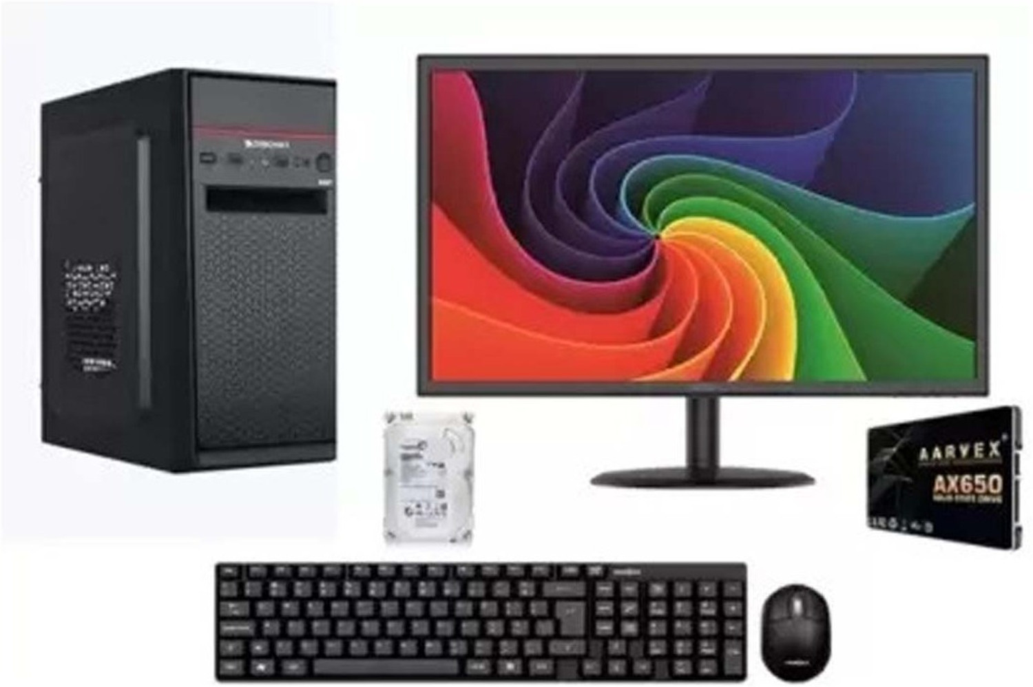 Image of chist Core i7 (16 GB / 512 GB / Windows 10) Assembled Desktop Computer (24 inch Display)