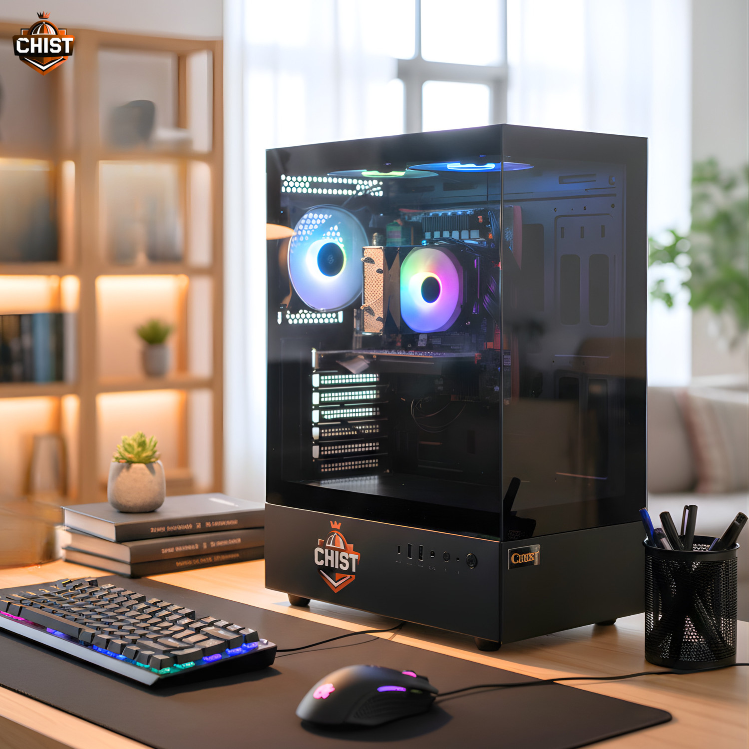 Image of chist Core i7 (16 GB / 512 GB / Windows 10) Assembled Desktop Computer (24 inch Display)