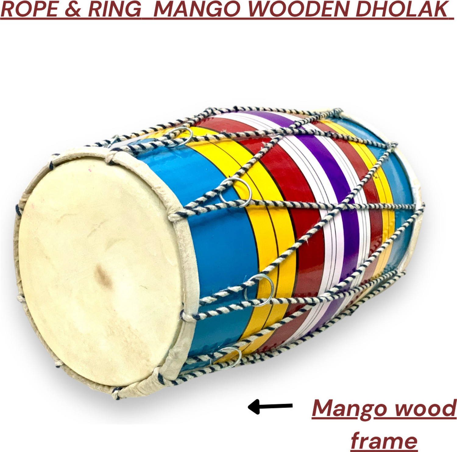 Image of RRAAG Automatic Aarti Machine With Shankh, Mayur, Birds & 15 Mantra Embossed (KRISHNA) Nut & Bolts Dholak (Gold)