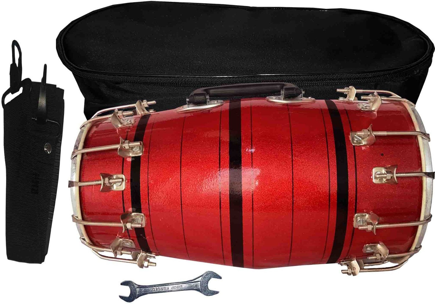 Image of GT manufacturers Full Tool Kit With Blue Dholak 3633 Nut & Bolts Dholak (Blue)