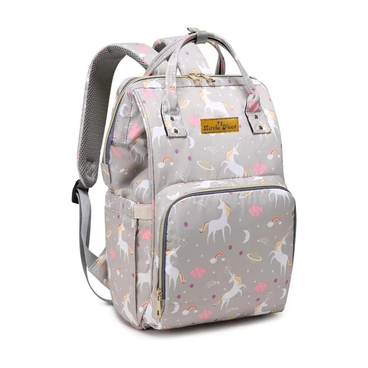 Image of StarAndDaisy Premium Baby Diaper Bag Spacious, Waterproof Backpack with Multiple Pockets Mothers Maternity Bags for Travel Diaper Backpack (Blue , Yellow)