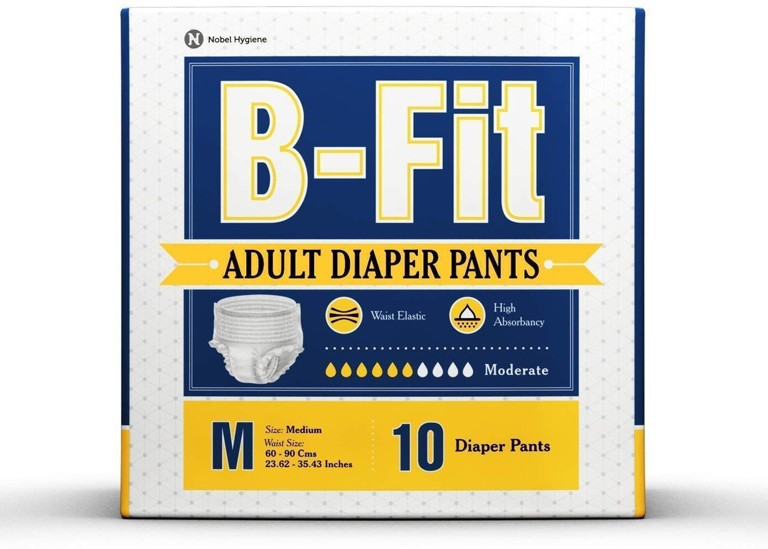 Image of B-FIT Adult Diapers Pant Adult Diapers - M (8 Pieces)