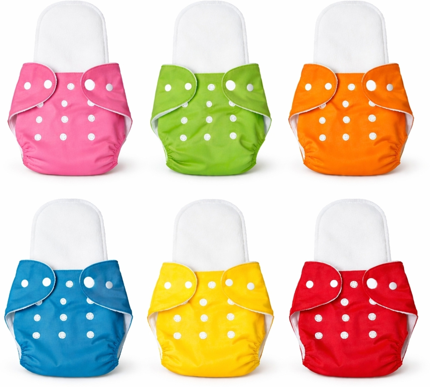 Image of ocean count Baby washable New cloth Diapers combo of 6 Nappies with Multi Layered Pant Diapers - New Born (6 Pieces)