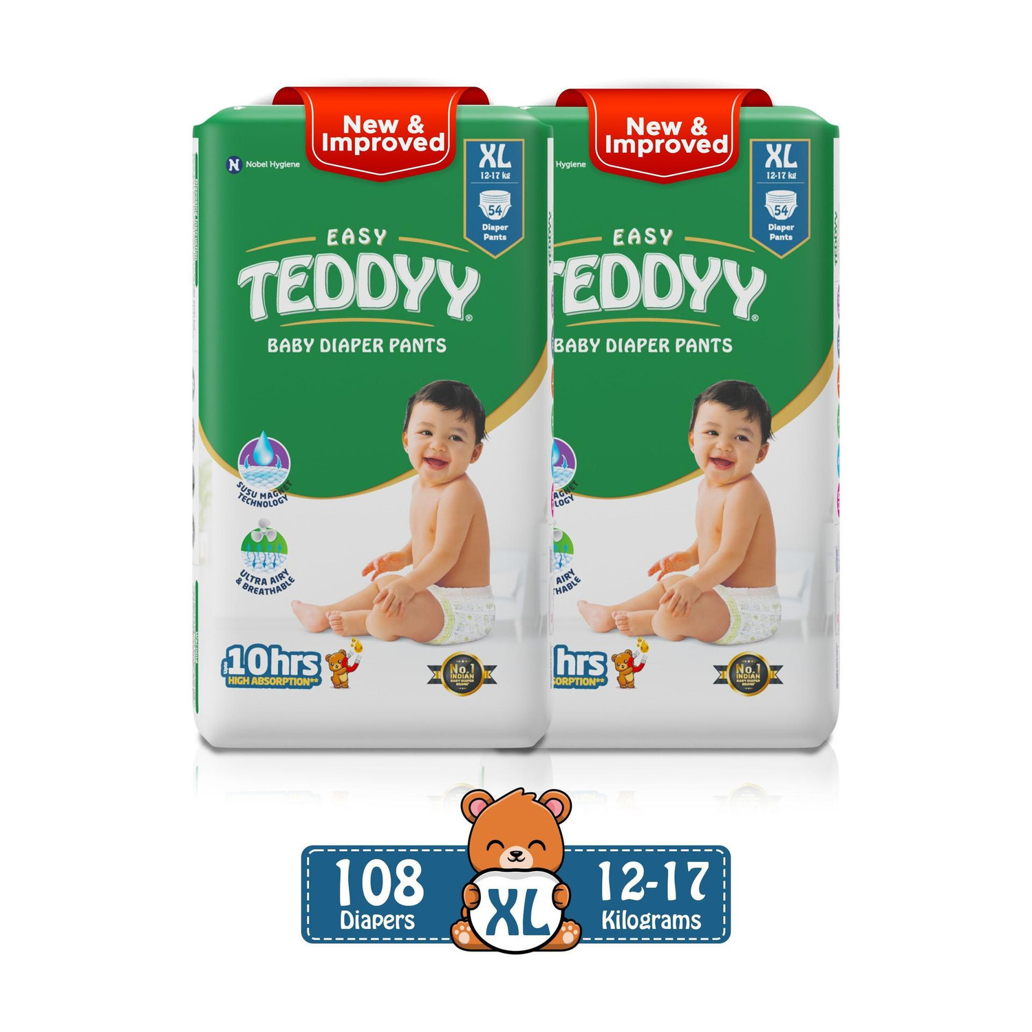TEDDYY Combo Pant Diapers - XL - Image 1