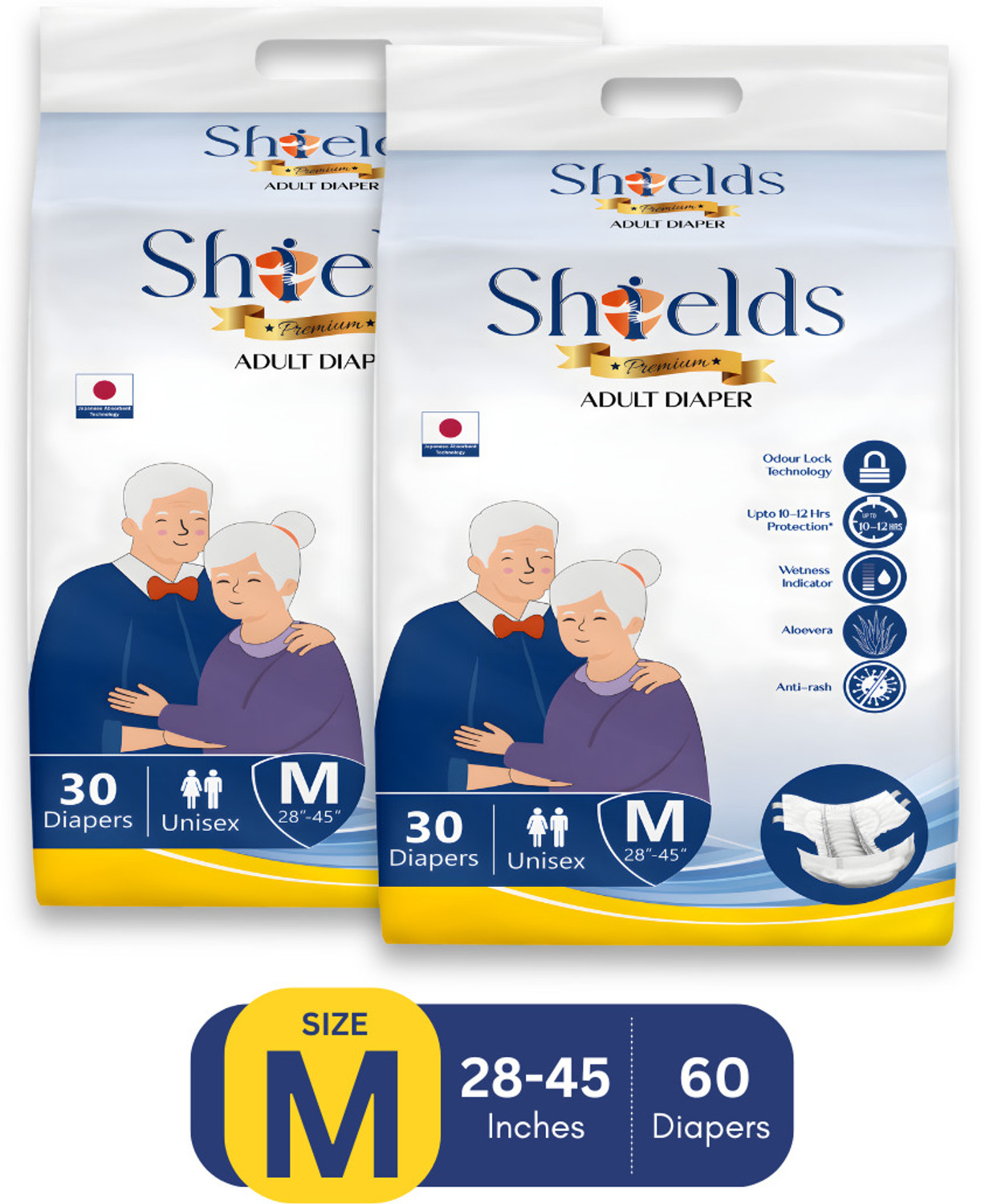 Image of B-FIT Adult Diapers Pant Adult Diapers - M (8 Pieces)