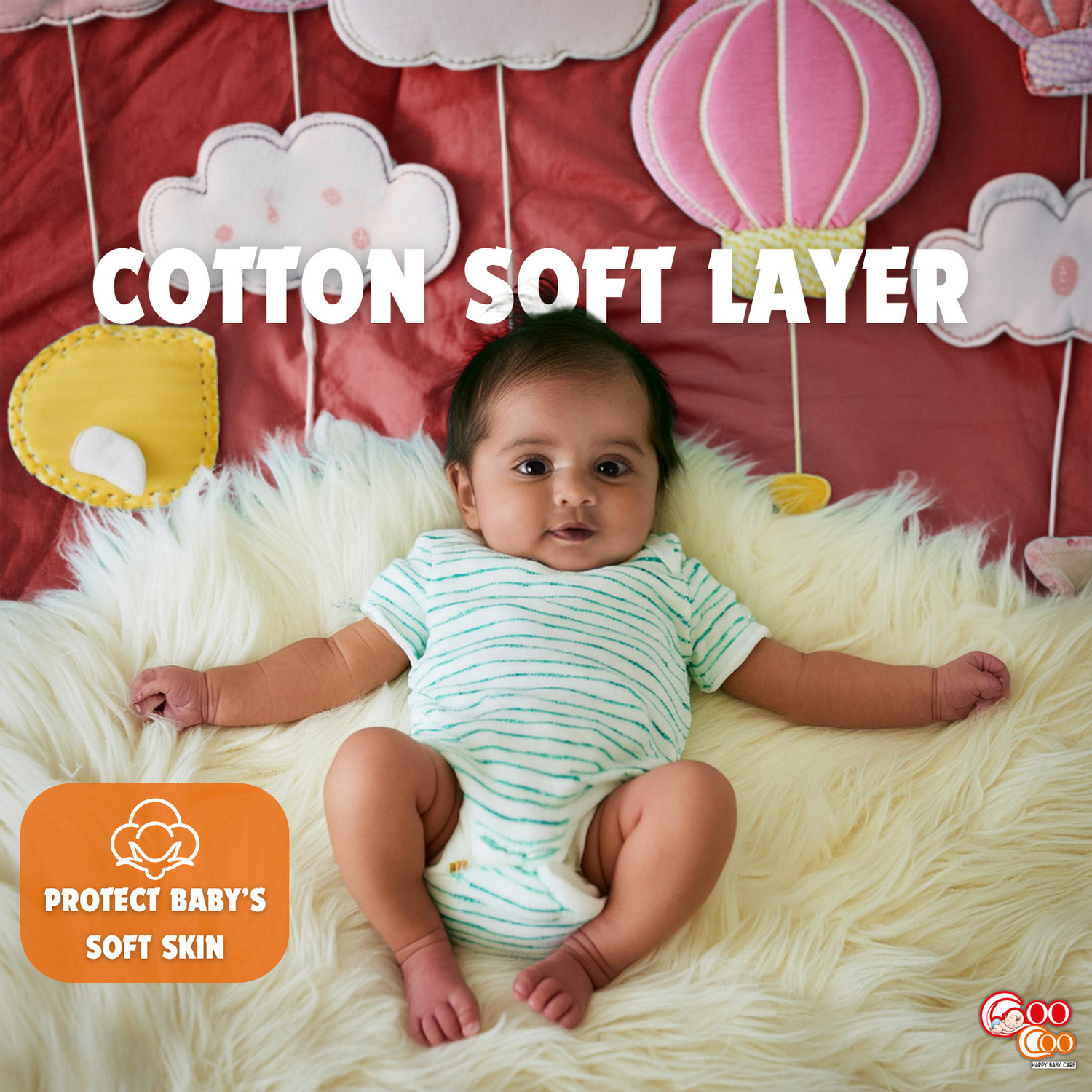 Image of Coo Coo Baby Pants Style Diaper Size Medium Pant Diapers - M (168 Pieces)