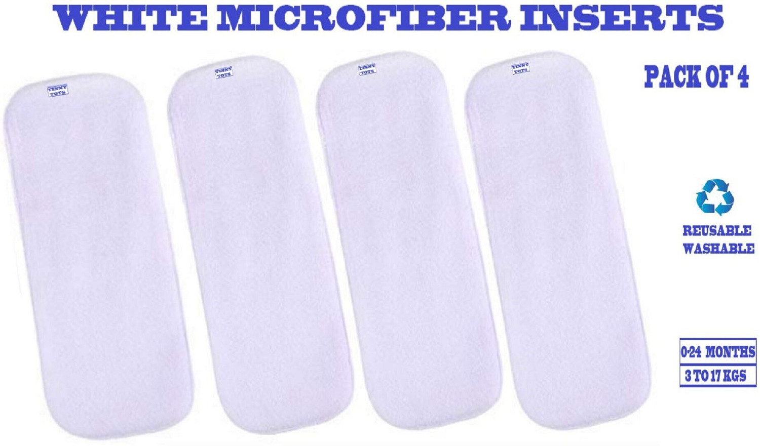 Image of TINNY TOTS Pack of 6 Pocket Button Style Baby Reusable Cloth Diaper Nappies (Without Inserts) Washable Quick-Dry Adjustable All-In-One Diapers Wetfree For New Borns /Toddlers /Infants /New Borns(B,P,Y,G,O) Pant Diapers - S - M (6 Pieces)