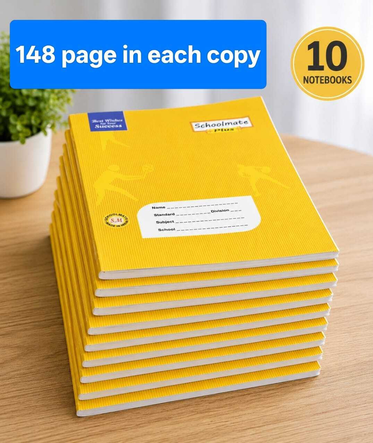 Image of INKMATE ENTERPRISES INKMATE A5 Notebook SINGLE LINE 172 Pages (MUTILCOLOR, Pack of 6)