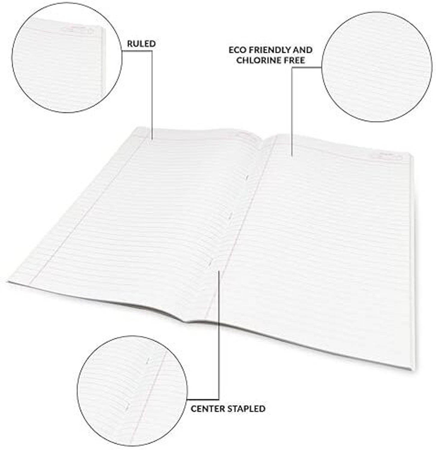 Image of Classmate Long Notebook | Premium Quality | Single Line (size 27.2*16.7cm) Regular Notebook Ruled 116 Pages (Multicolor, Pack of 4)