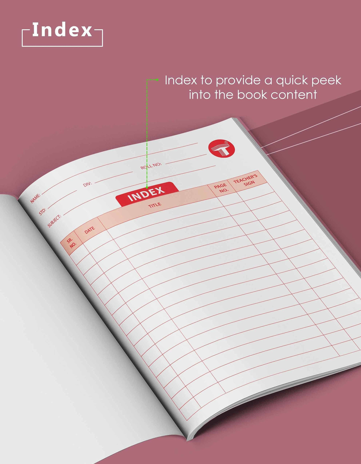 Image of Target Publications Small Notebooks Double Line |18 x 24 cm Approx|Writing Books| GSM 58| Set of 12 Regular Notebook Ruled 76 Pages (Brown, Pack of 12)