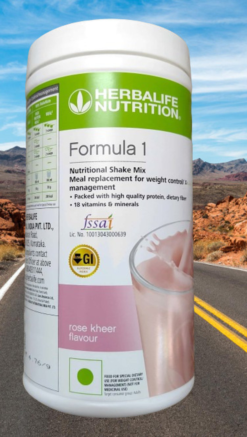 Herbalife Nutrition Formula 1 Shake Rose kheer Flavour Rose kheer Powder (500 g) - Image 1