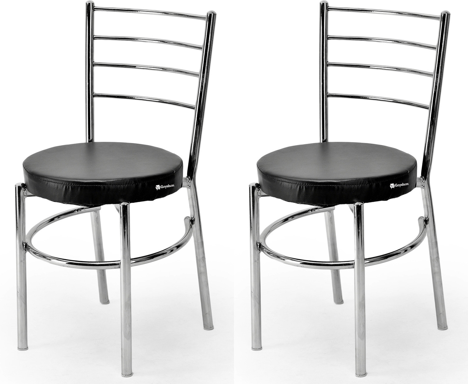 Image of NEW GOYAL FURNITURE Leatherette Dining Chair (Set of 8, Finish Color - BLUE)