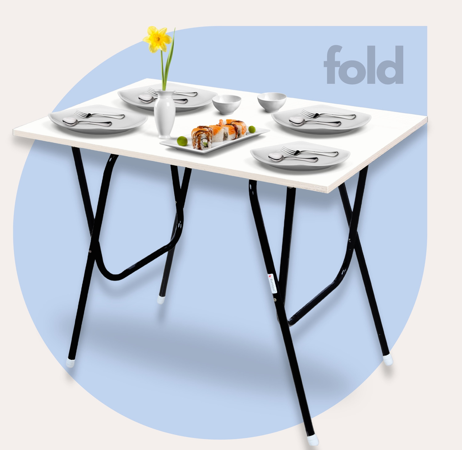 Image of suhana group Metal 4 Seater Dining Table (Finish Color - silver, Pre-assembled)