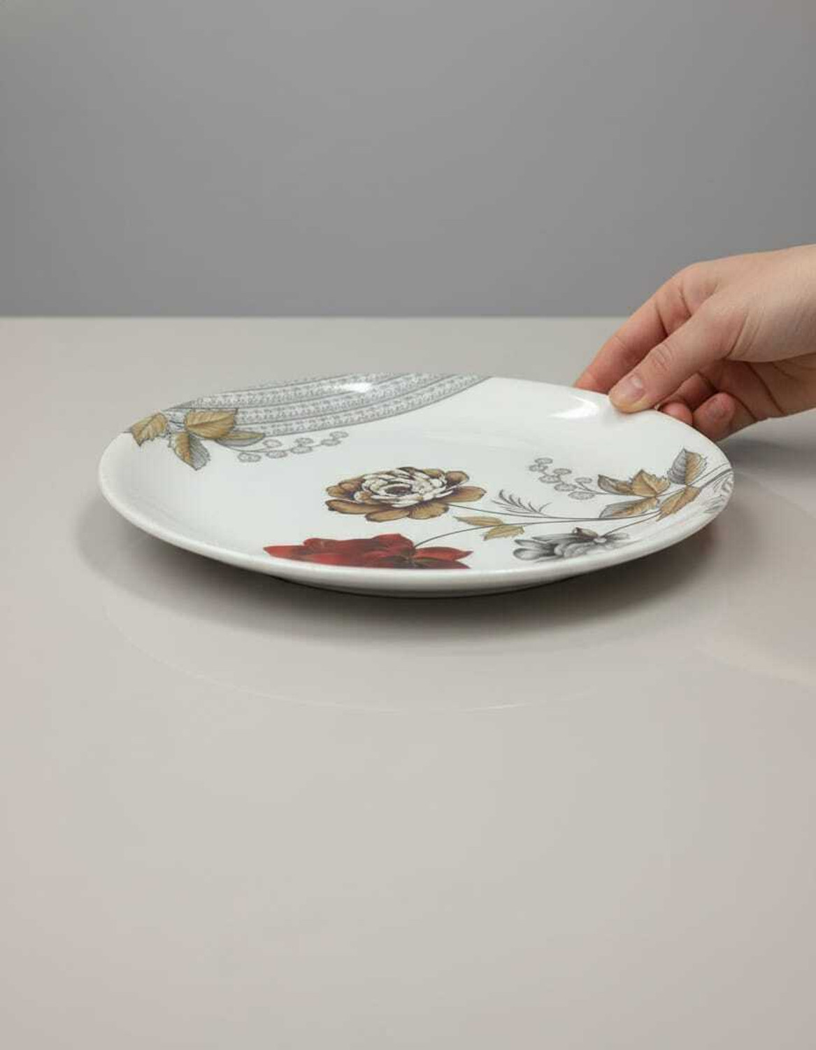Image of jke Pack of 32 Plastic D-SET-32 Dinner Set (Multicolor, Microwave Safe)