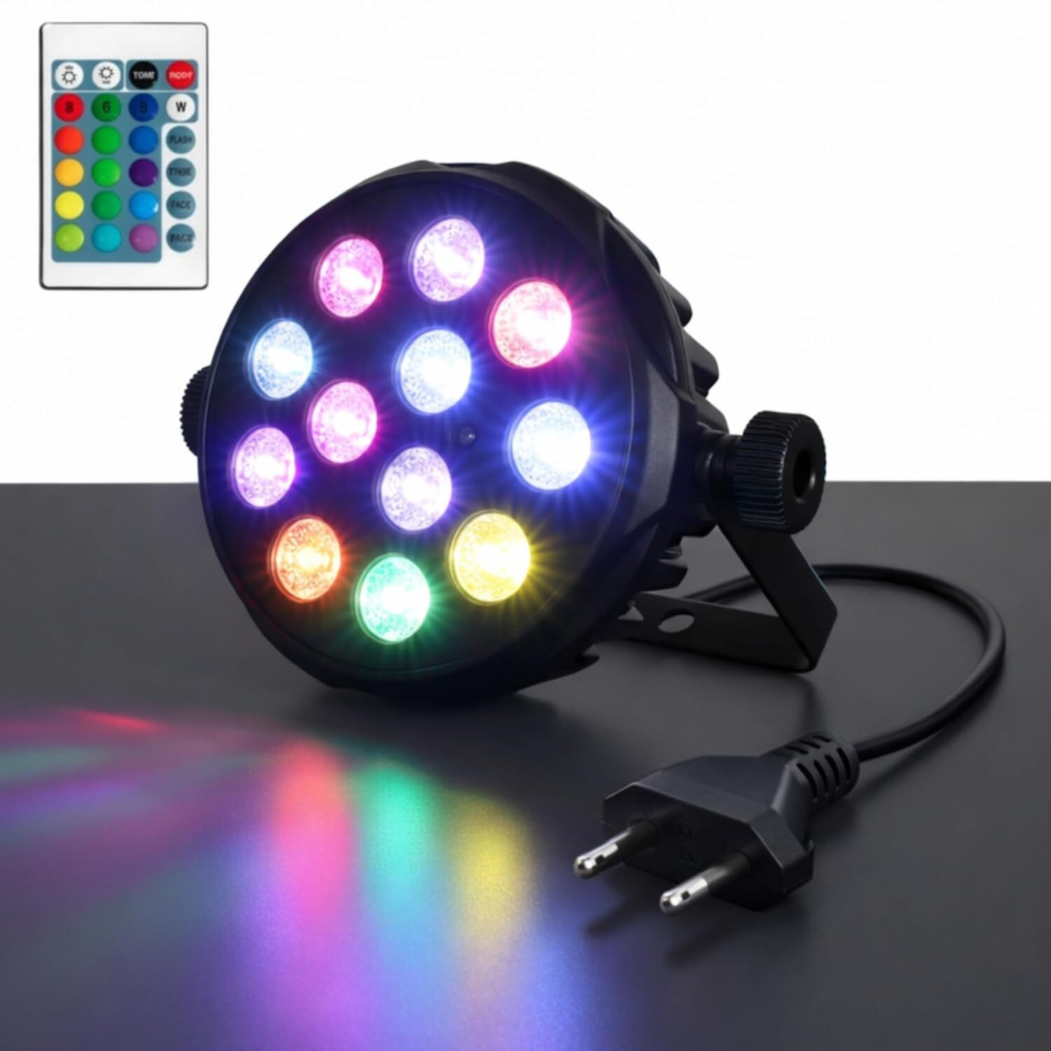 LACT ENTERPRISE 12 LED PAR DJ Light Disco Ball Set - Image 1