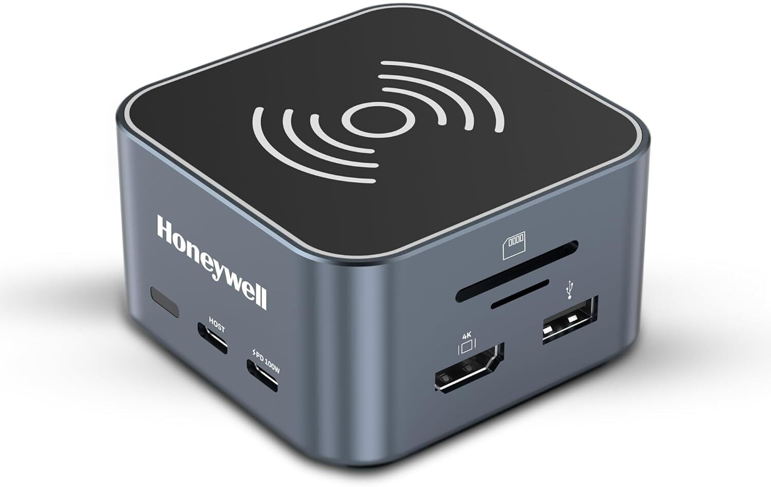 Image of EVM 4K HDMI, 2X USB 3.0, RJ45 Ethernet, 5-in-1 HUB with Type C Input - High-Speed Data Transfer with Multiport HUB Docking Station (Grey)