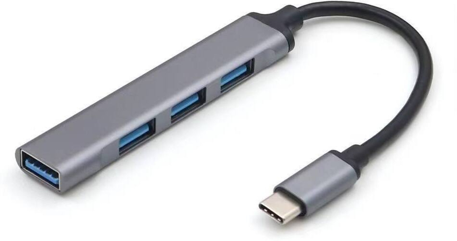 Image of EVM 4K HDMI, 2X USB 3.0, RJ45 Ethernet, 5-in-1 HUB with Type C Input - High-Speed Data Transfer with Multiport HUB Docking Station (Grey)