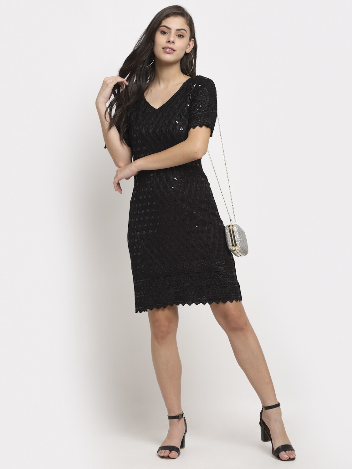 Image of BRINNS Women A-line Brown Knee Length Dress