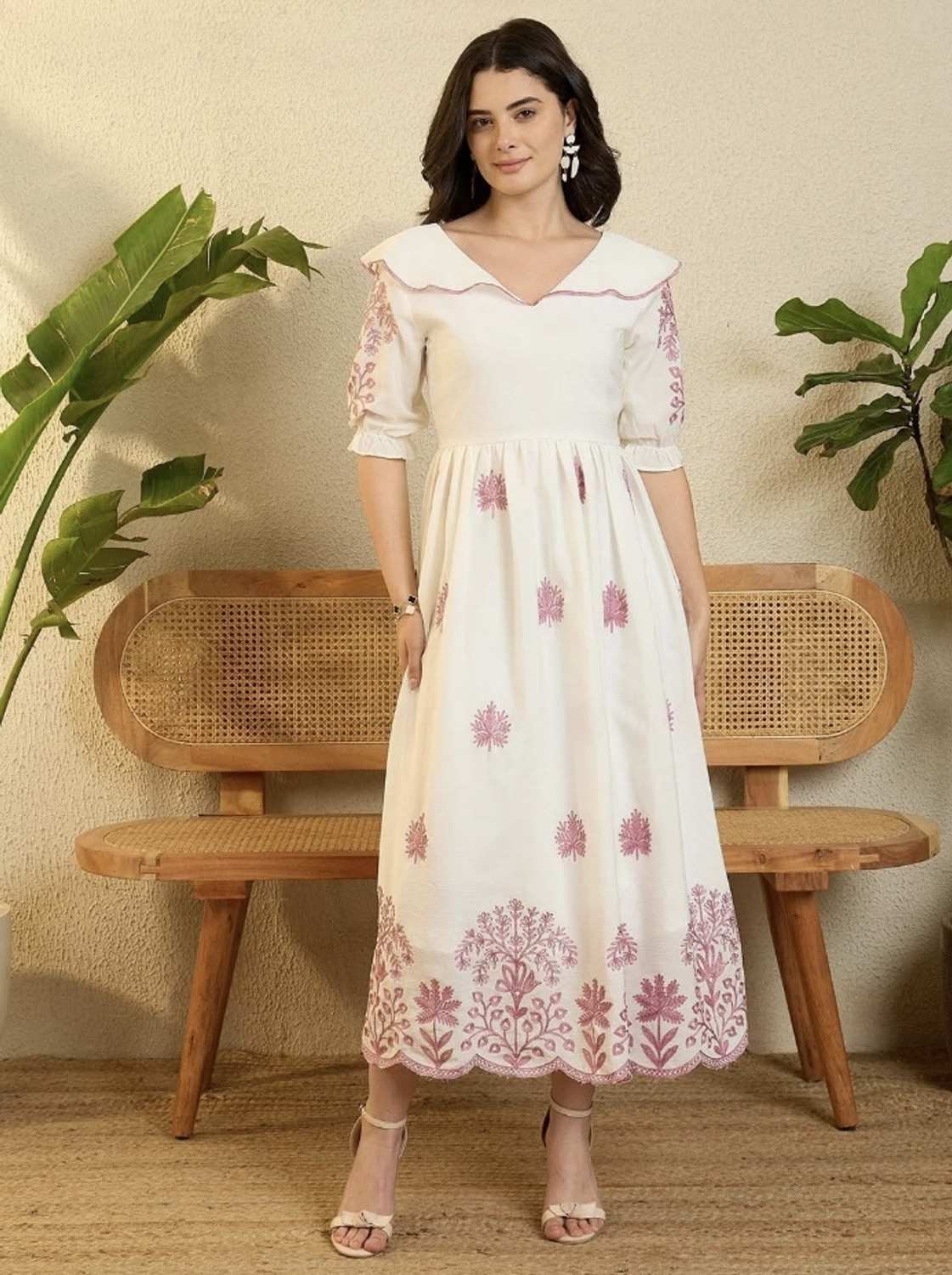 Image of BLUERTONE Women A-line White Mini /Short Dress