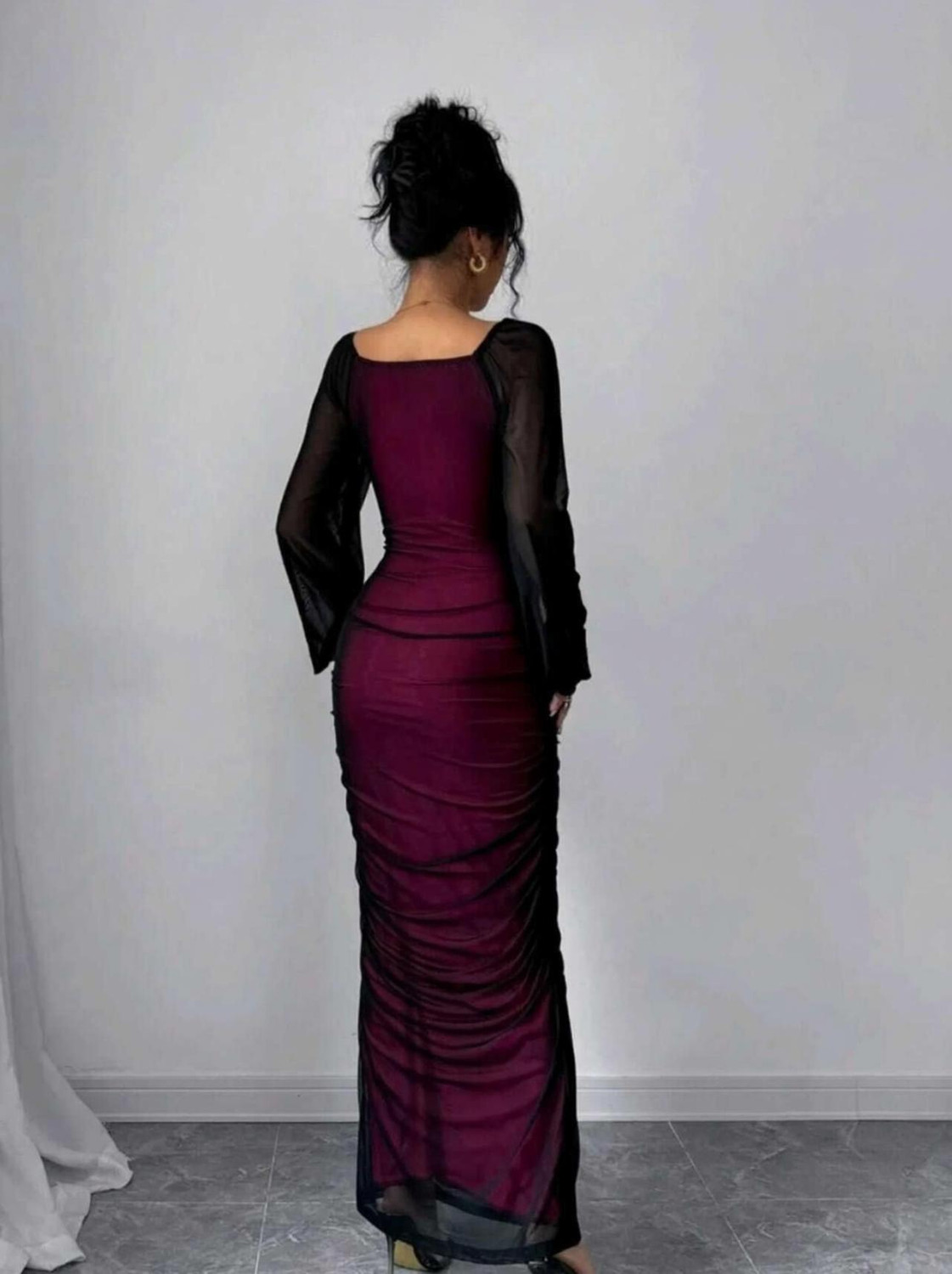 SPIVOZ Women Pink Bodycon Maxi Dress - Image 1