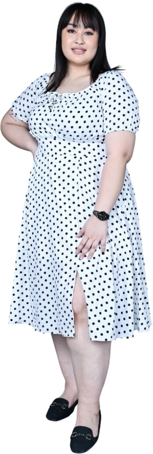 Image of BRINNS Women A-line Purple Knee Length Dress
