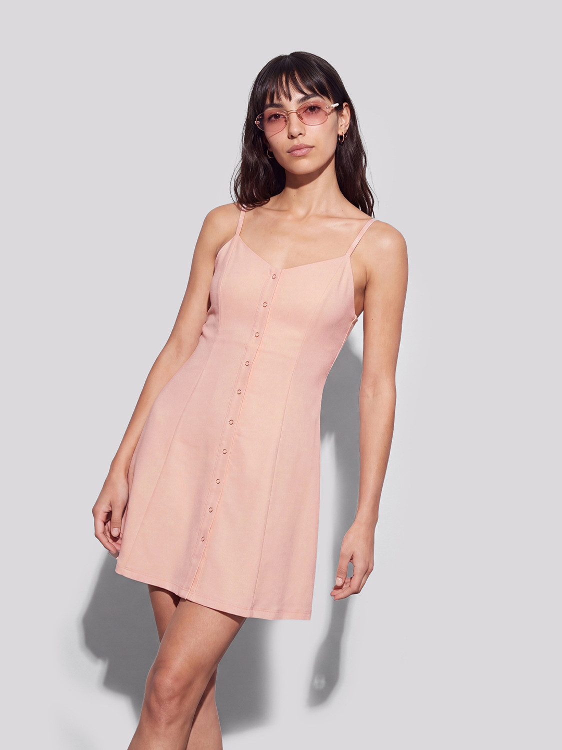Image of BRINNS Women A-line Purple Knee Length Dress