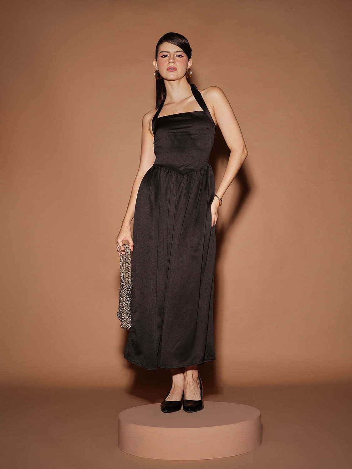 Image of Mast & Harbour Women Sheath Green Midi /Calf Length Dress