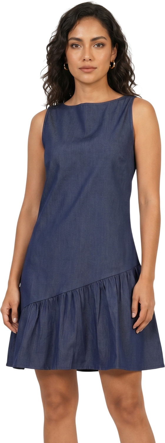 Image of Oomph! Women A-line Orange Knee Length Dress