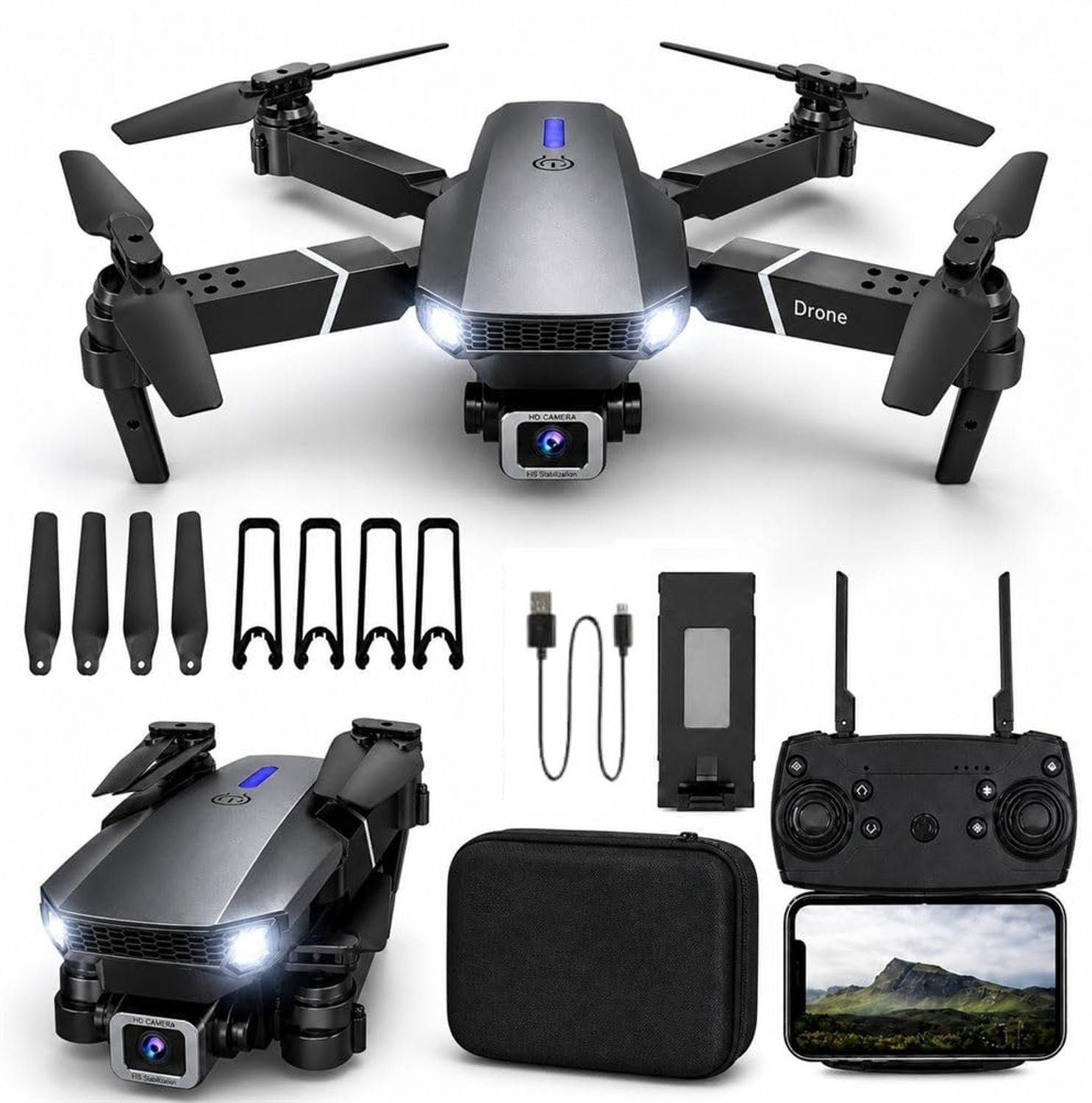 PREDIKSAWILLA E88 Pro Drone upgraded version 4k dual camera New Smart Gestures Drone Price in India - Buy PREDIKSAWILLA E88 Pro Drone upgraded version 4k dual camera New Smart Gestures Drone online at Flipkart.com
