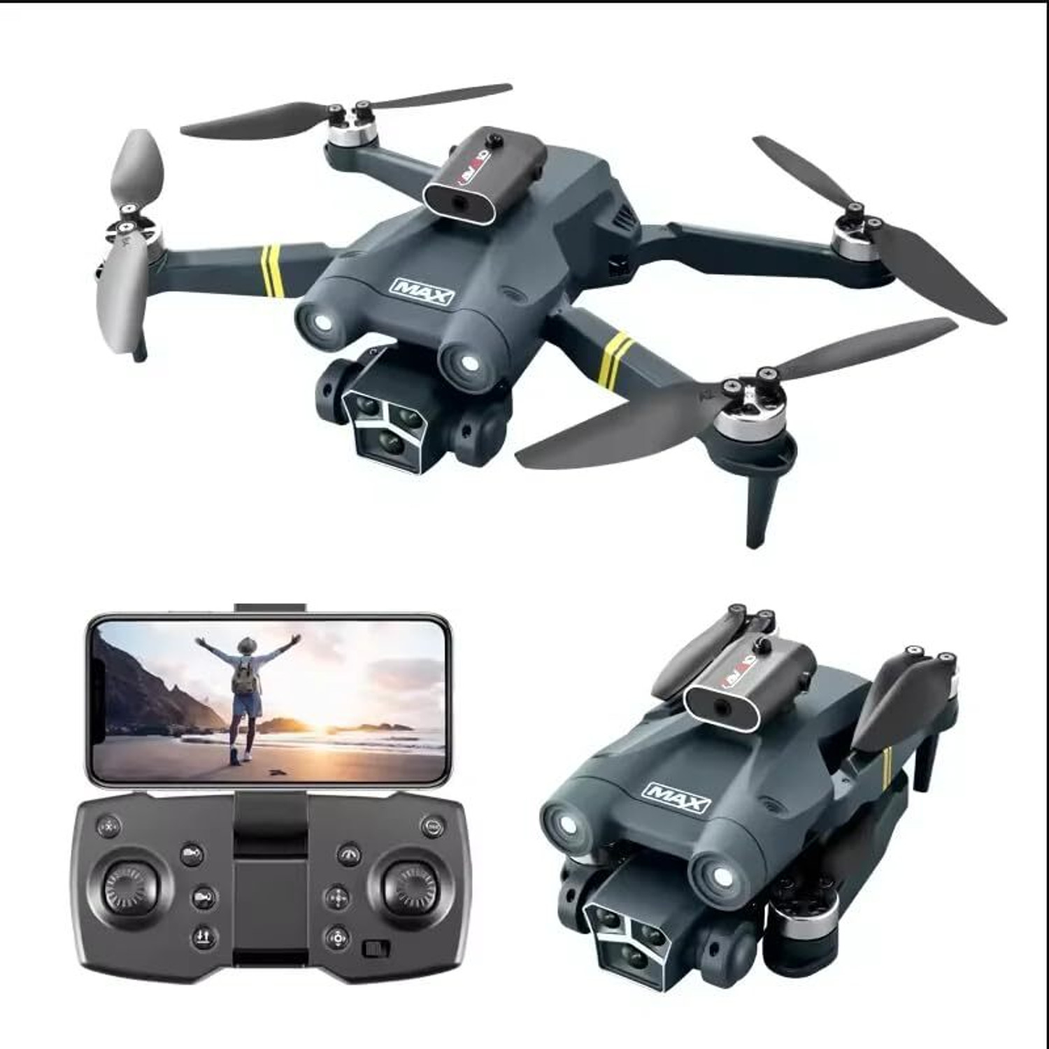 Fitpro M3 MAX GPS Drone: Capture the World in 4K with Dual Cameras Drone - Image 1