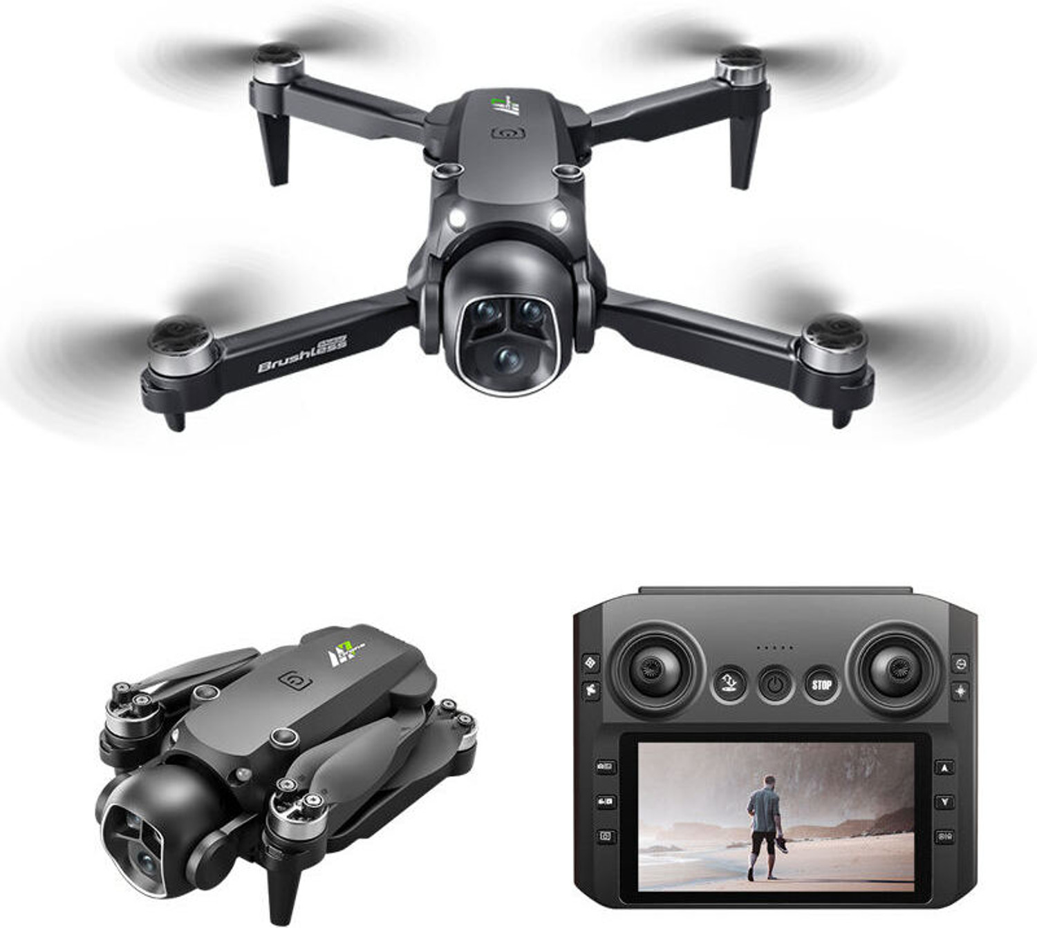 Image of Divine creation GT50 Pro Foldable 4K GPS Smart Drone with HD Camera,Optical Flow Positioning C2 Drone