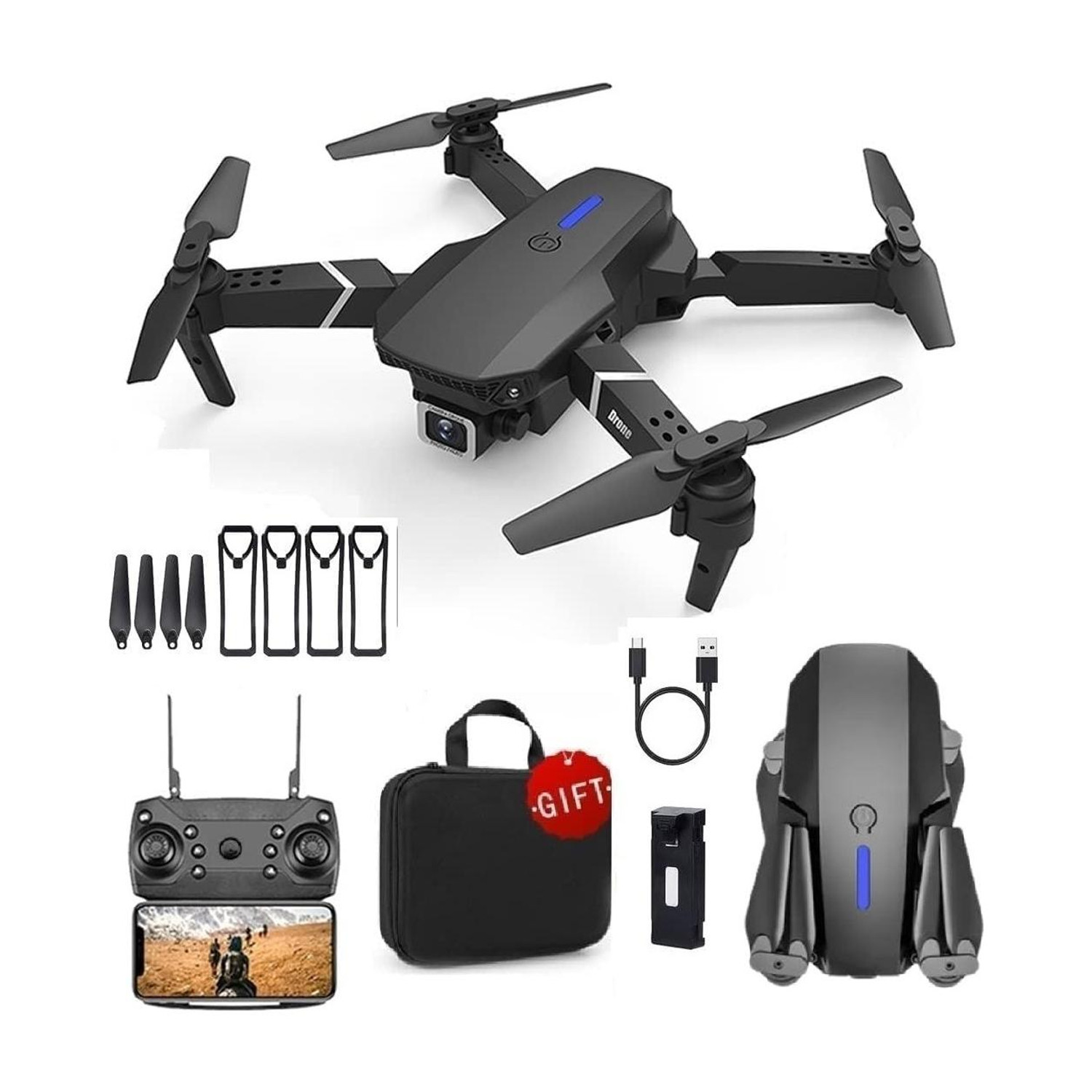 DRAVYA IMPEX E88 Pro Drone 4K Dual Camera - Image 1