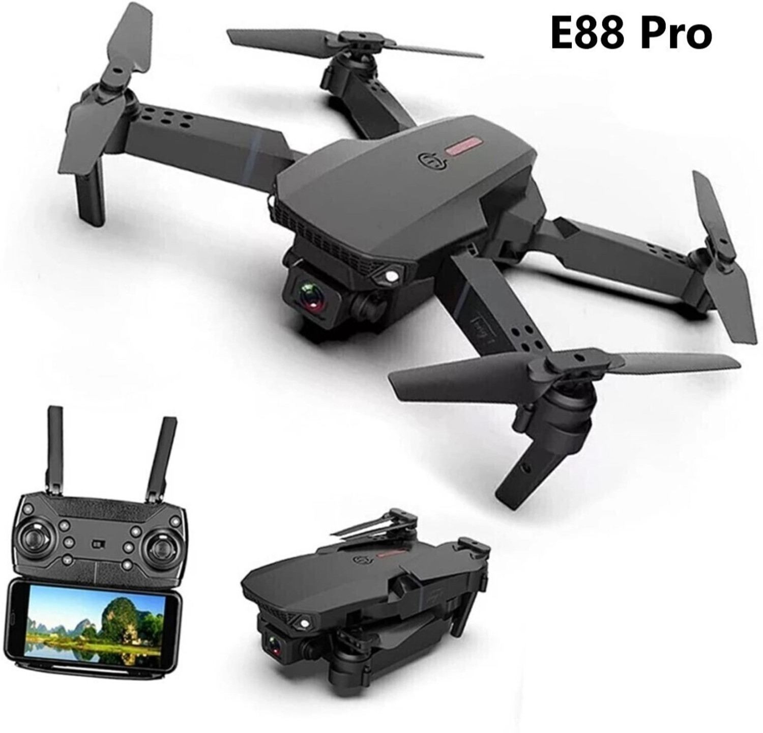 Image of Swa Mi Camera Waterproof Professional Drone With 4K Camera Rotation 3 Smart Batteries1 Drone